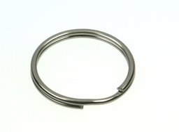 Picture of 28mm key ring (inner diameter = 24mm) made of stainless steel - 10 pieces