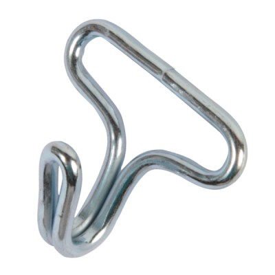 Picture of wire hook made of steel, zinc-plated, with 20mm passage - 50 pieces