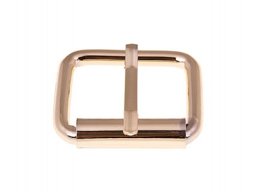 Picture of roll buckle made of round steel - gold -  28 x 19 x 6mm - 1 piece