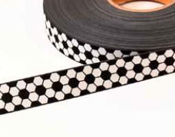 Picture of 1m soccer webbing by Händisch Design - 20mm wide - black/white