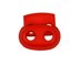 Picture of cord stopper - 2 holes - up to 4mm - 23mm wide - red - 10 pieces
