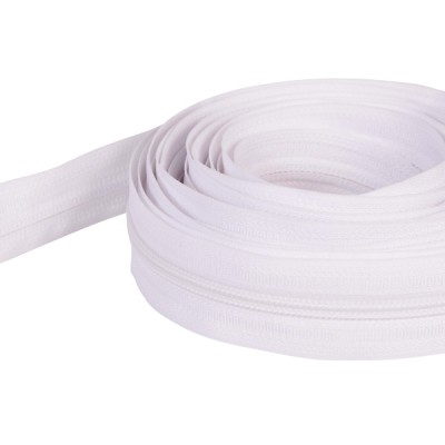 Picture of zipper, 5mm rail, color: white - 200m bundle