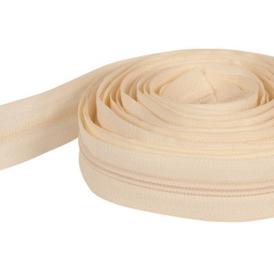 Picture of zipper, 5mm rail, color: cream - 200m bundle