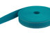 Picture of 50m PP webbing - 20mm wide - 1,4mm thick - petrol with reflector stripes (UV)