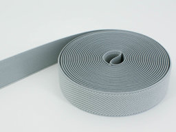Picture of 50m roll elastic webbing - colour: grey - 25mm wide