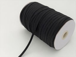 Picture of 7mm elastic webbing - colour: black - 180m roll