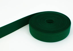 Picture of 50m roll elastic webbing - colour: dark green - 25mm wide