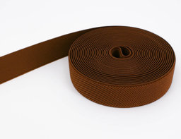 Picture of 50m roll elastic webbing - colour: brown - 25mm wide