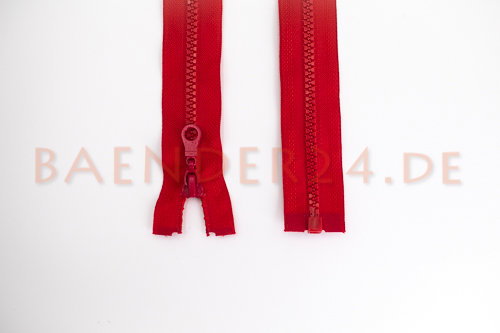 Picture of zipper for jackets separable - 50cm long - colour: red - 1 piece