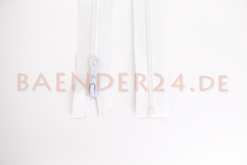 Picture of Jacken Reißverschluss teilbar - 60cm lang - Weiß - 1 Stück