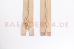 Picture of zipper for jackets separable - 60cm long - colour: natural - 1 piece