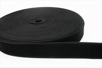 Picture of Elastisches Flauschband - 30mm breit - Schwarz - 18m Rolle