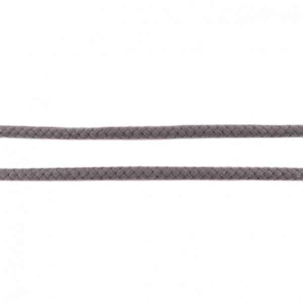 Picture of 5m cotton cord - 8mm thick - colour: dark grey