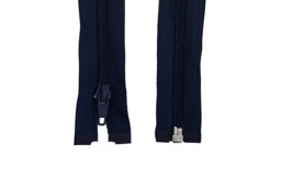 Picture of zipper separable - 70cm long - colour: dark blue - 1 piece