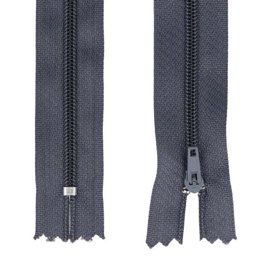 Picture of zipper - 14cm long - colour: dark grey - 25 pieces