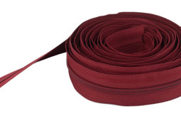 Picture of 5m zipper - 3mm rail - colour: bordeaux