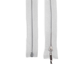 Picture of zipper separable - 60cm long - colour: silver - 1 piece