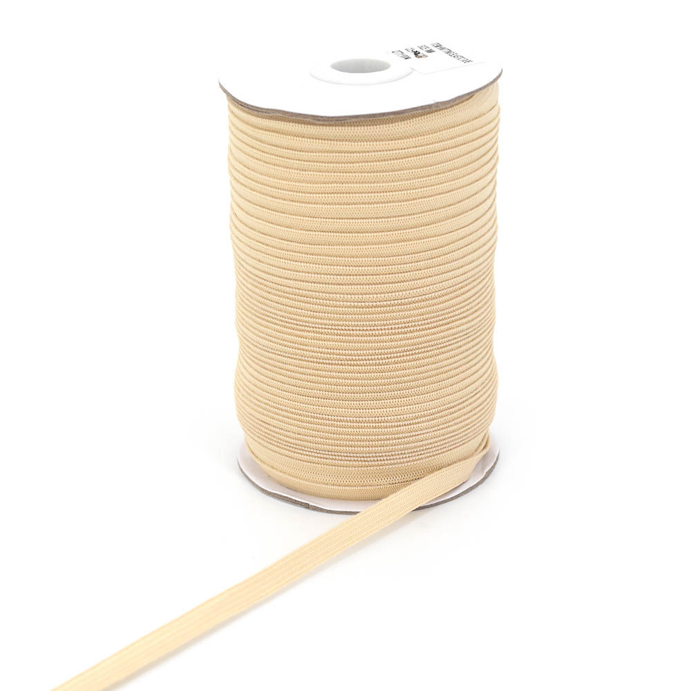 Picture of 7mm breites Gummiband aus Polyester - 100m Spule - natur