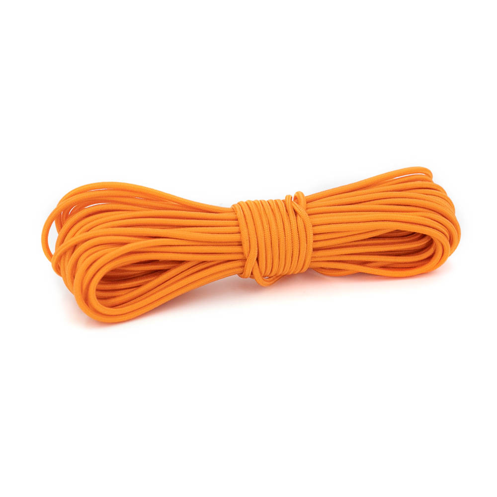 10m elastic cord / shock cord - 3mm thick - orange