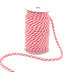 Picture of 25m cotton cord braided - 8mm - colour: pink/nature