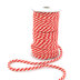 Picture of 25m cotton cord braided - 8mm - colour: red/nature