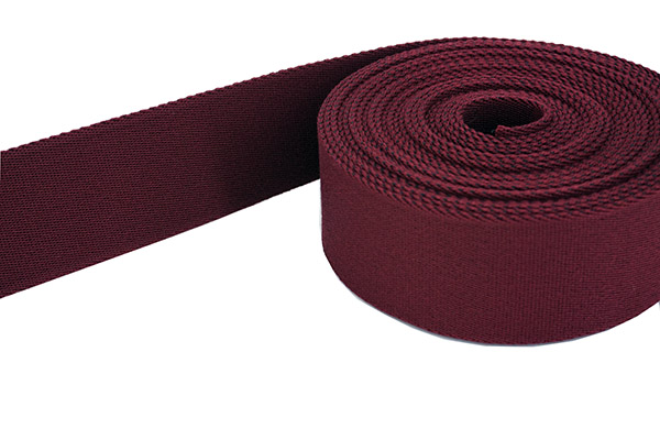 Picture of 50m belt strap / bags webbing - colour: wine red - 40mm wide