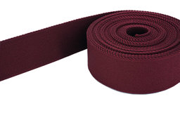 Picture of 5m belt strap / bags webbing - colour: wine red - 40mm wide