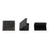 Picture of webbing ends for flat cord / webbing - 15mm wide - black oxidized - 10 pieces