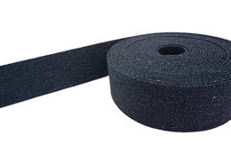 Picture of 50m Gürtelband / Taschenband - recyceltes Garn - 40mm breit - Dunkelblau melange