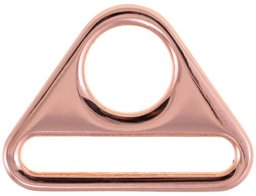 Picture of triangle made of zinc die-casting - rosegold - hole for webbing 32mm - 1 piece