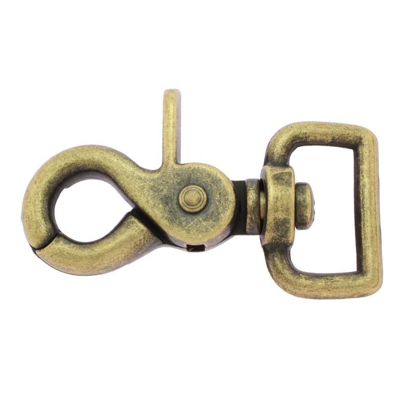 Picture of Scherenkarabiner für 20mm Gurtband - 5,9cm lang - antik - 1 Stück