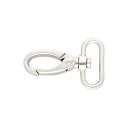 Picture of carabiner made of zinc die-casting -6cm long - 38mm hole - matt - 10 pieces