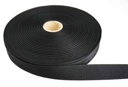 Picture of 50m Rolle Ripsband / Einfassband aus Polyester - 20mm breit - schwarz