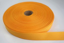 Picture of 50m Rolle Ripsband / Einfassband aus Polyester - 20mm breit - dunkelgelb