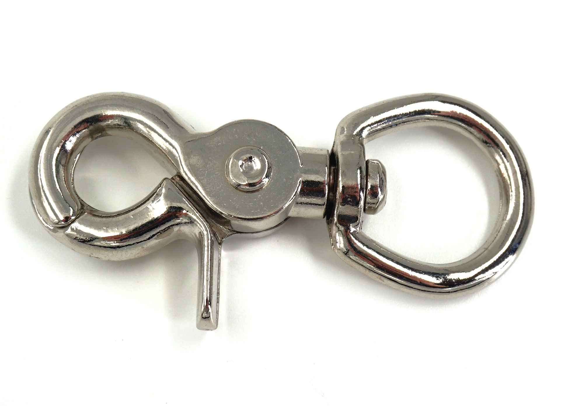 Picture of Scherenkarabiner mit Rundwirbel - 6,9cm lang - 19mm Duchlass - 1 Stück