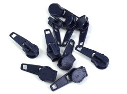 Picture of Zipper Autolock für 5mm Reißverschlüsse, Farbe: dunkelblau - 10 Stück