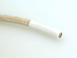 Picture of heat shrink tubing for cord ends - 6,4mm - white - 1m long