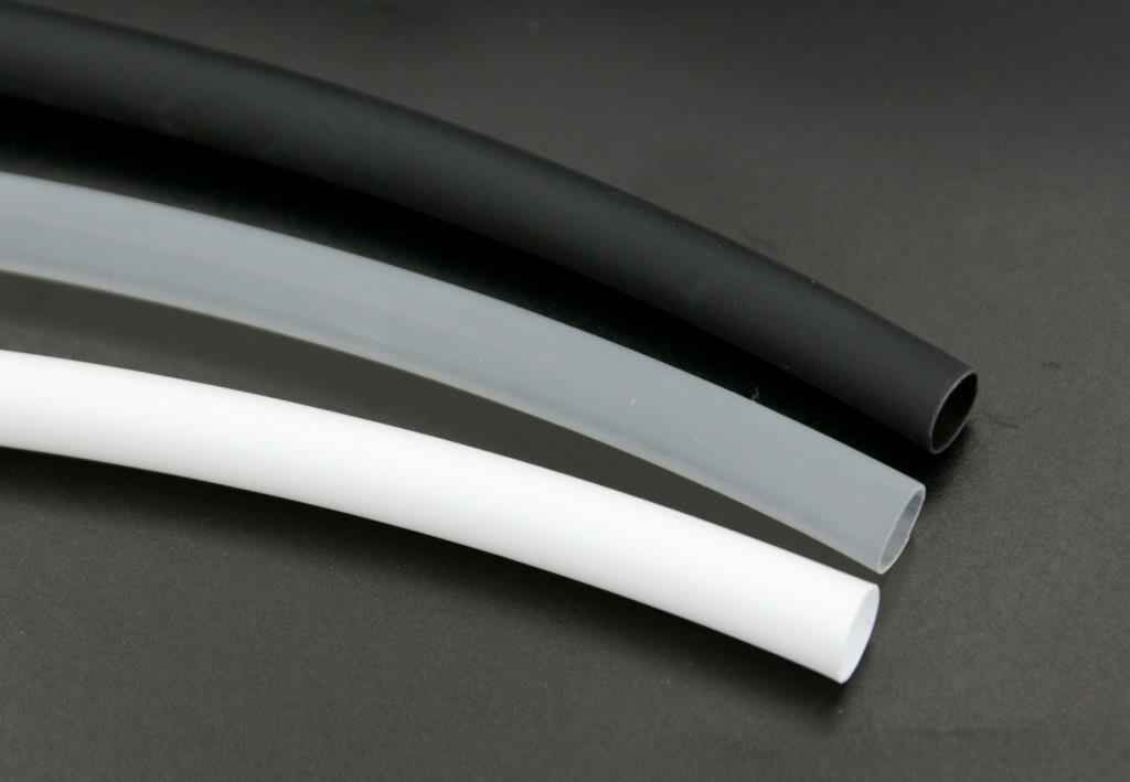 Picture of heat shrink tubing for cord ends - 6,4mm - white - 1m long