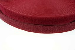 Picture of 4m Velcro tape (loop & hook) - 20mm wide - colour: bordeaux red - for sewing