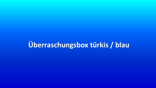 Picture of Überraschungsbox türkis / blau