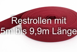 Picture of Restpostenbox 25mm breites PP-Gurtband 1,8mm stark, 25m - bordeaux (UV)
