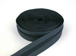 Picture of 5m slide fastener, 5mm rail, color: dark gray