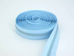 Picture of 5m slide fastener, 5mm rail, color: light blue