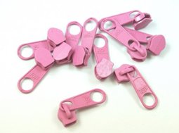 Picture of Slider for slide fastener with 5mm rail, color: rose - 10 pieces