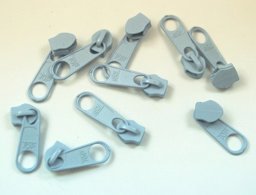 Picture of Slider for slide fastener with 5mm rail, color: light blue - 10 pieces