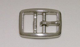 Picture of Buckle with two bars made of zinc die-casting, nickel-plated - can be used for 25mm wide webbing