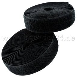 Picture of 25m Velcro tape, 16mm wide, color: black, 16mm wide, 25m roll