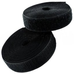 Picture of 25m Velcro tape, 25mm wide, color: black, 25mm wide, 25m roll