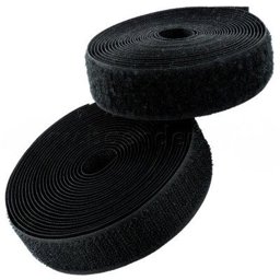Picture of 25m Velcro tape, 30mm wide, color: black, 30mm wide, 25m roll