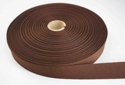 Picture of 50m Rolle Ripsband / Einfassband aus Polyester - 20mm breit - dunkelbraun